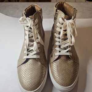 STEVE MADDEN GUNNAR MENS HIGH TOP SNEAKERS SNAKE PRINT MATERIAL SIZE 11 GORPCORE